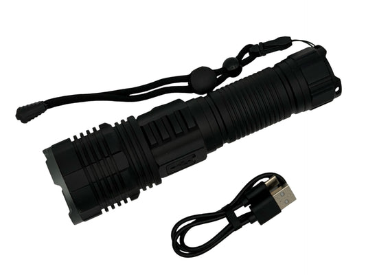 Hard Unit Torch Aluminium Medium USB Rechargeable