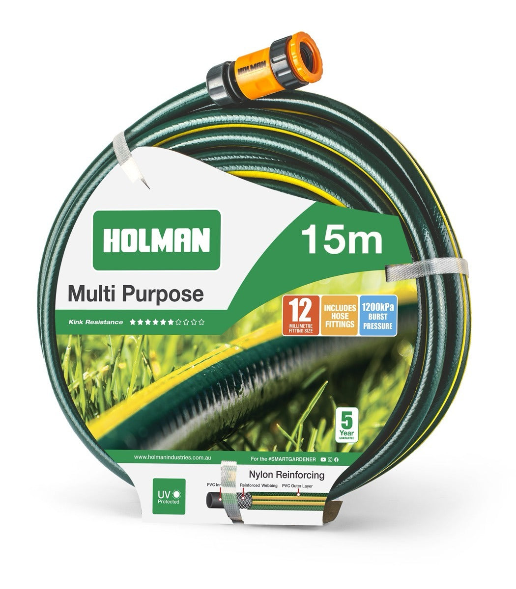 MULTI PURPOSE HOSE GRIP N LOCK FITTED 12mm X 15m