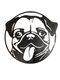 Plasma Cut Pug Face Wall Art 250 x 250mm