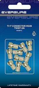 TVF CONN RG59 TWIST ON CD 10
