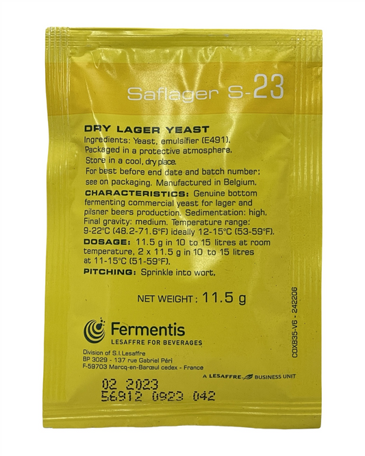 S23 Saflager Lager Yeast 11.5g