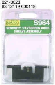 DOOR SHEAVE ASSEMBLY SECURITY FLYSCREEN