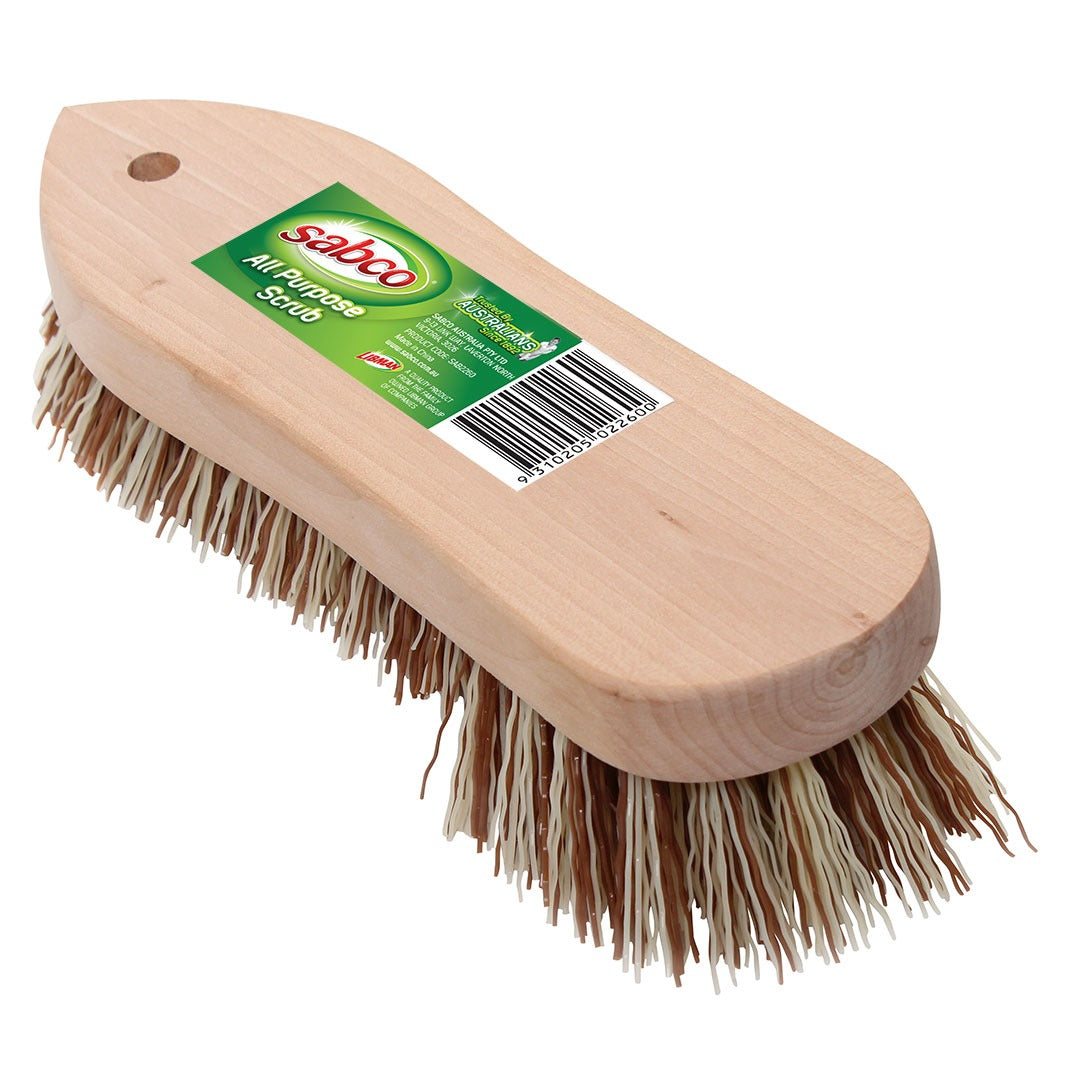 SABCO ALL PURPOSE SCRUB-WOODEN HANDLE