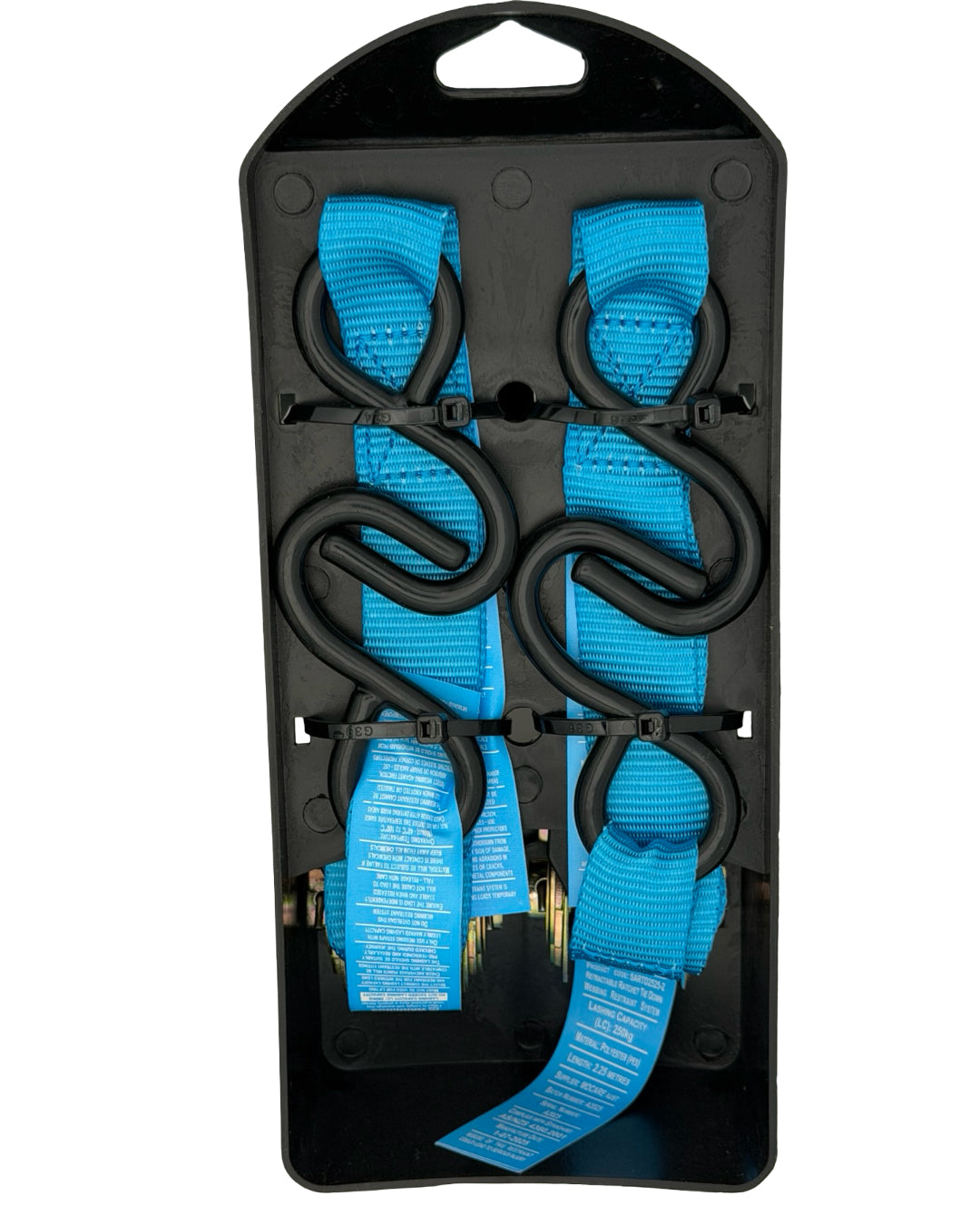 Monkey Grip Ratchet Tie Down Straps 25mm x 2.5m - Set of 2