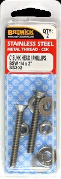 CSK M/THREAD 302 S/S 1/4X 2