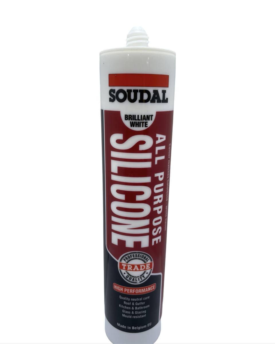 SOUDAL All Purpose Silicone Brilliant White 300ml