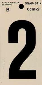 STICK ON NUMBER  2