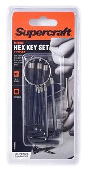Supercraft 8-Piece Metric Allen Key Set