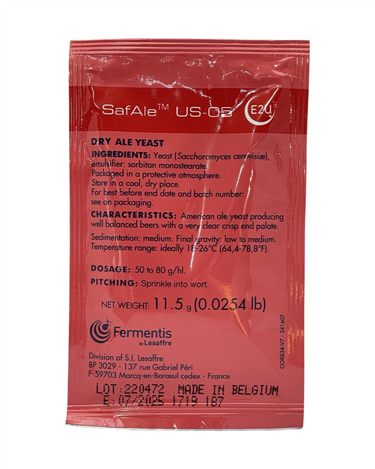 US-05 Safale Ale Yeast 11.5g