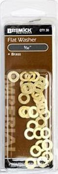 FLAT WASHER BRASS 5/32 PK30
