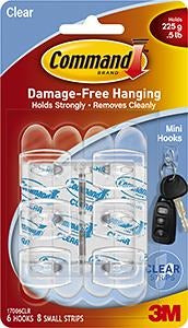 HOOK MINI CLEAR 8 STRIPS
