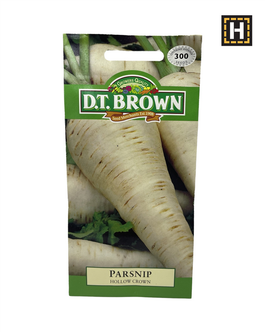 D.T. Brown Seeds - Parsnip Hollow Crown - 300 Seed Pack