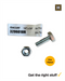 Macsim 1/4 x 3/4 HEX BOLT & NUT Zinc Plated