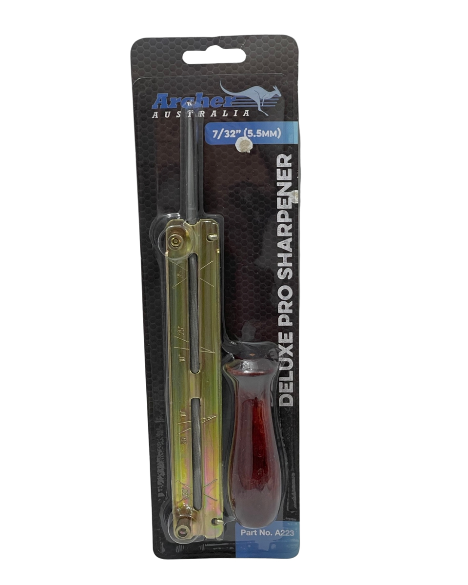 Archer Deluxe Pro Chainsaw File 7/32" with Wooden Handle
