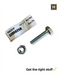Macsim 1/4 x 1 HEX BOLT & NUT Zinc Plated
