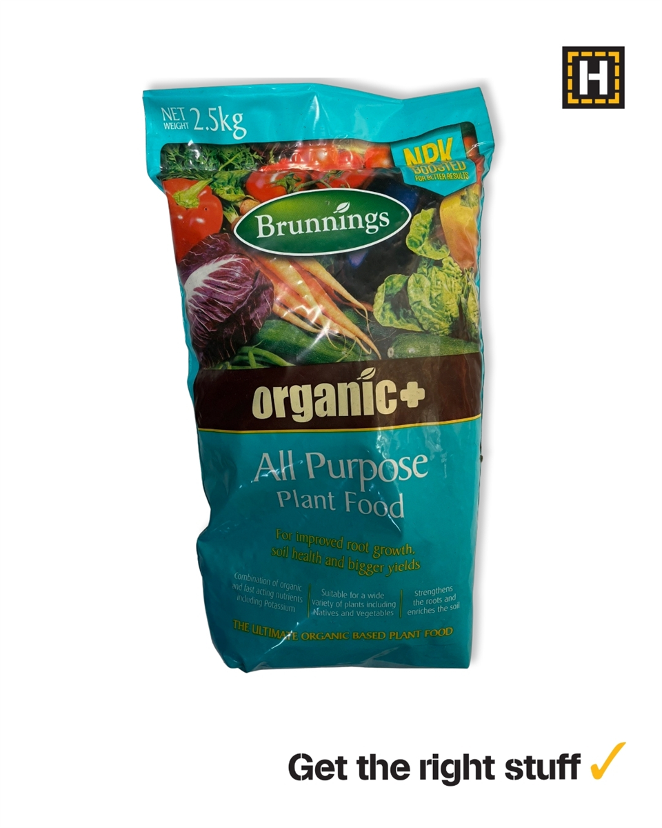 Brunnings Organic+ All Purpose Plant Food 2.5kg