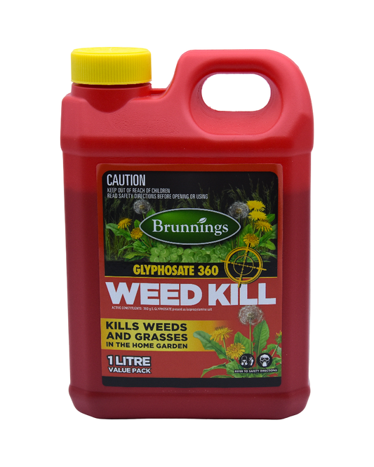 Brunnings Glyphosphate 360 Weed Killer Concentrate 1L
