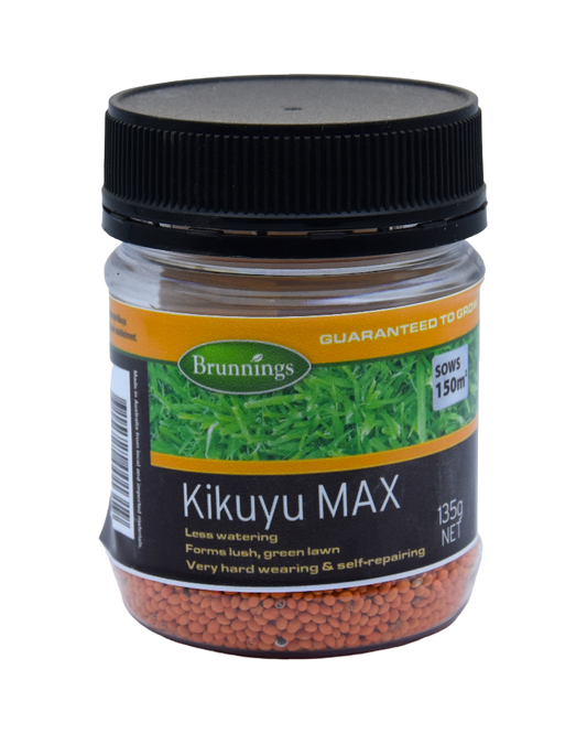 Brunnings Kikuyu Max Lawn Seed 135g