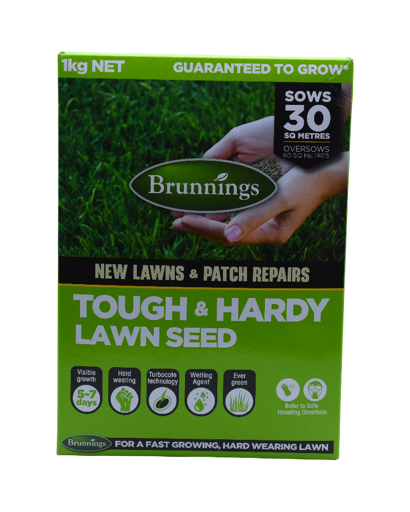 Brunnings Tough Lawn Seed 1kg