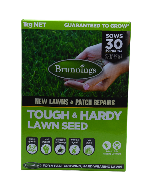 Brunnings Tough Lawn Seed 1kg
