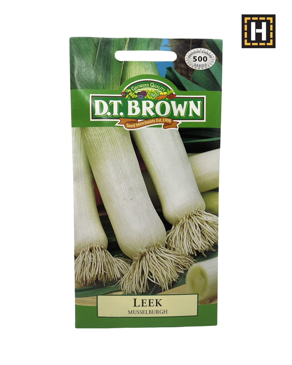 D.T. Brown Seeds - Leek  Musselburgh - 500 Seed Pack