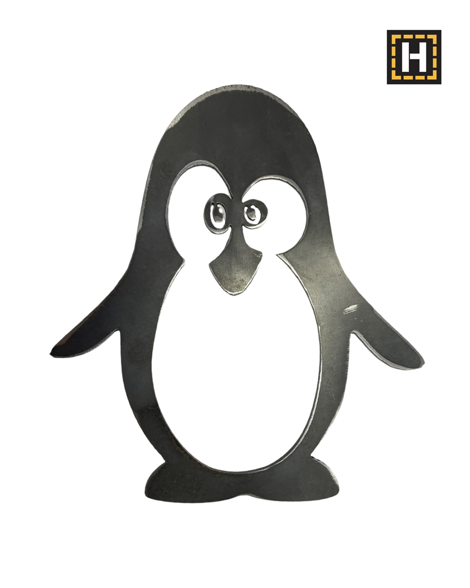 Plasma Cut Penquin Wall Art 200 x 170