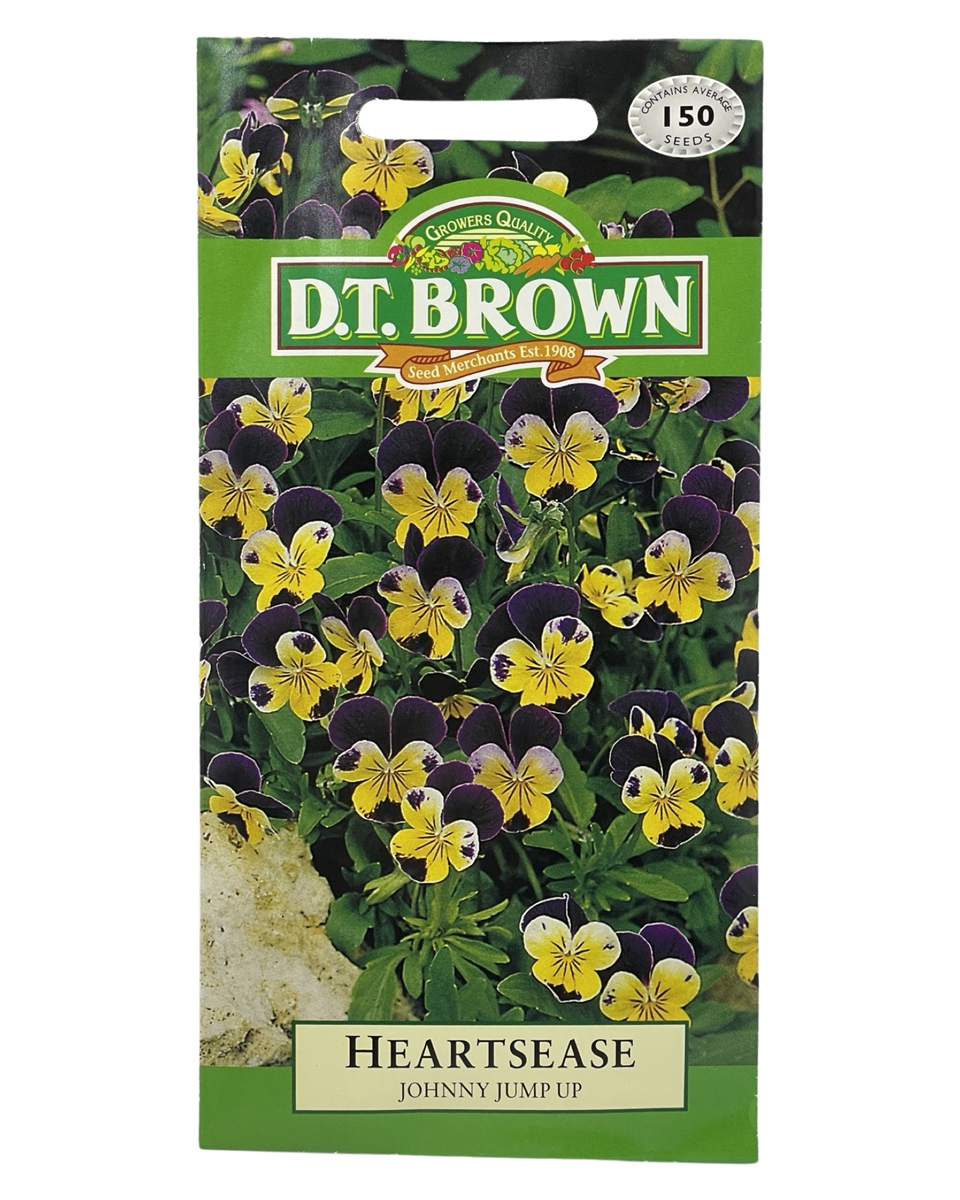 D.T Brown - Heartsease - 150 seed pack view 2