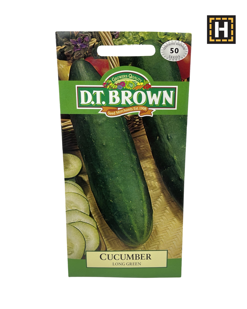 D.T. Brown Seeds - Cucumber Long Green - 50 Seed Pack view 2