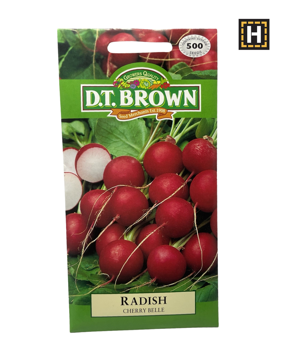 D.T. Brown Seeds - Radish Cherry Belle - 500 Seed Pack view 2