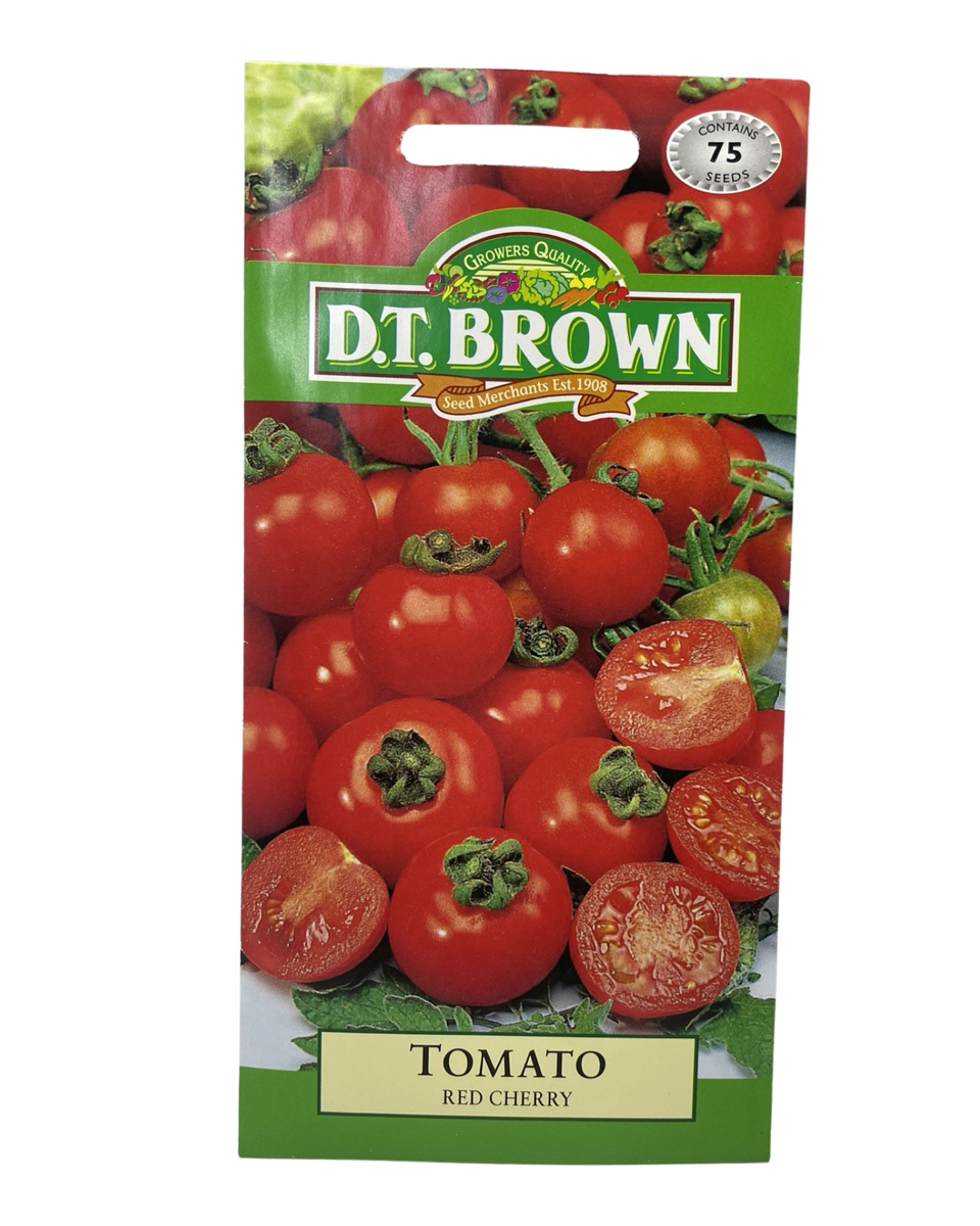 D.T. Brown Seeds - Tomato Red Cherry - 75 Seed Pack view 2