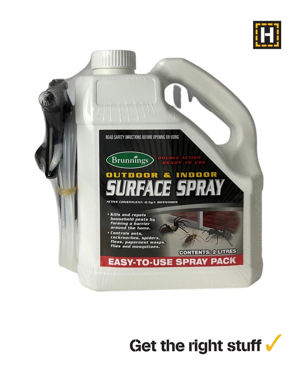 Brunnings Outdoor & Indoor Surface Spray RTU 2L