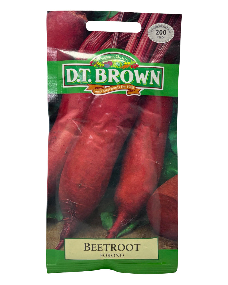 D.T Brown Beetroot Forono Seeds 200 Pack