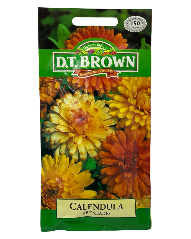 D.T Brown Calendula Art Shades Seeds 150 Pack