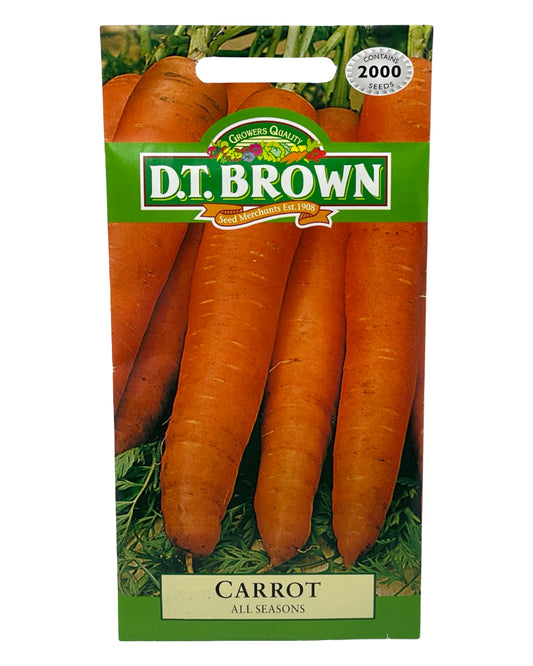 D.T Brown Carrot All Season Seeds 2000 Pack