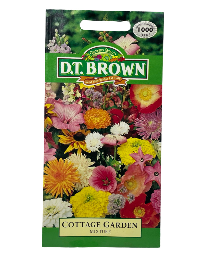 D.T Brown Cottage Garden Mixture Seeds 1000 Pack