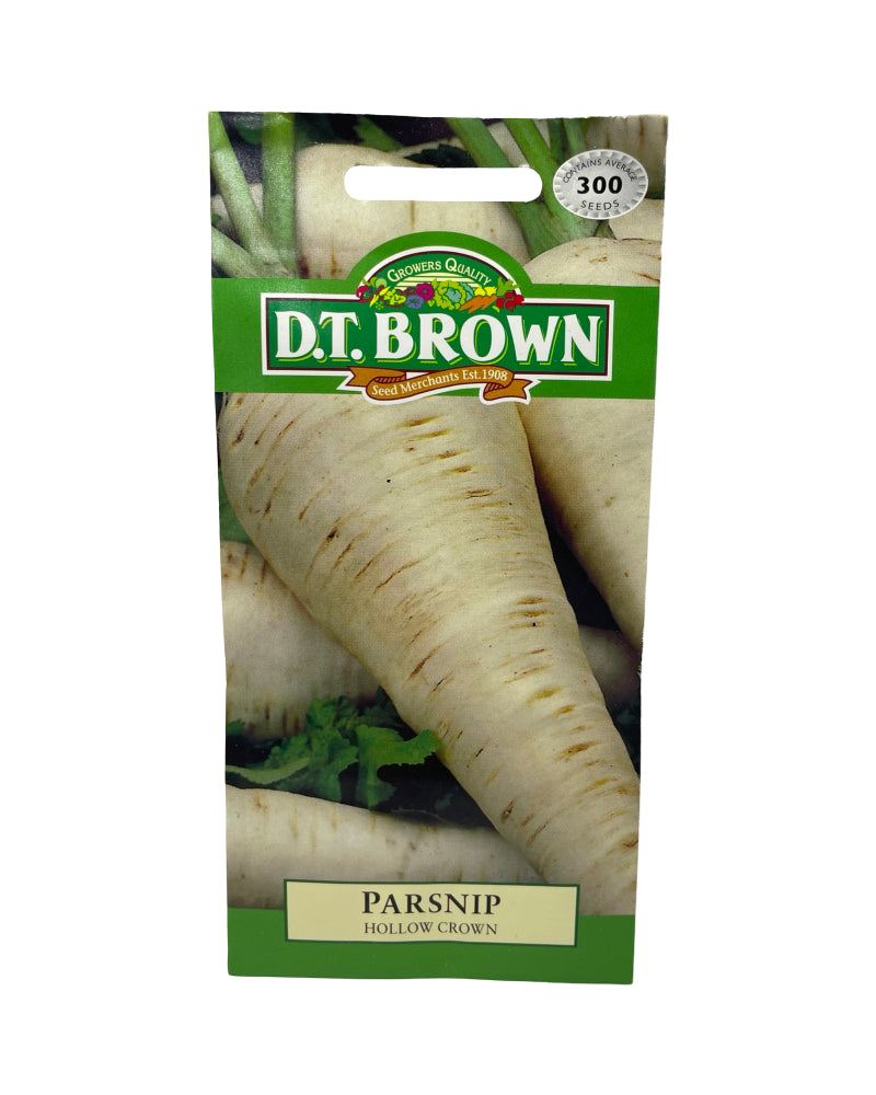 D.T Brown Parsnip Hollow Crown Seeds 300 Pack