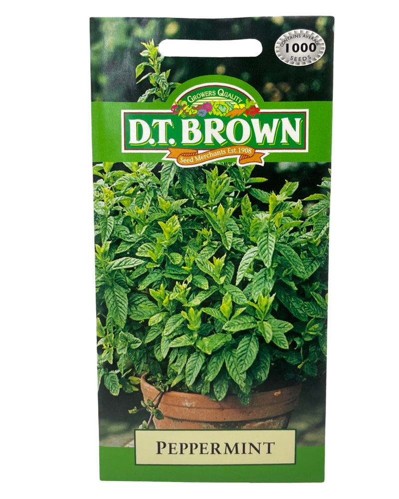 D.T Brown Peppermint Seeds 1000 Pack