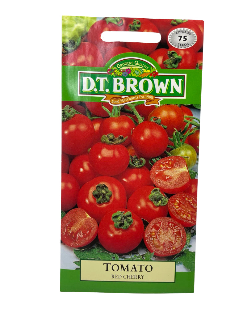 D.T Brown Tomato Red Cherry Seeds 75 Pack