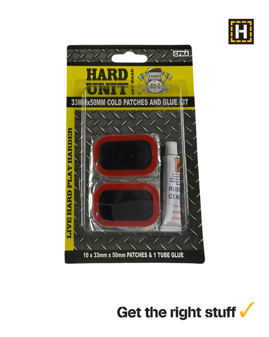 Hard Unit 11 Piece Cold Patch Tube Repair Kit 33 x 50mm