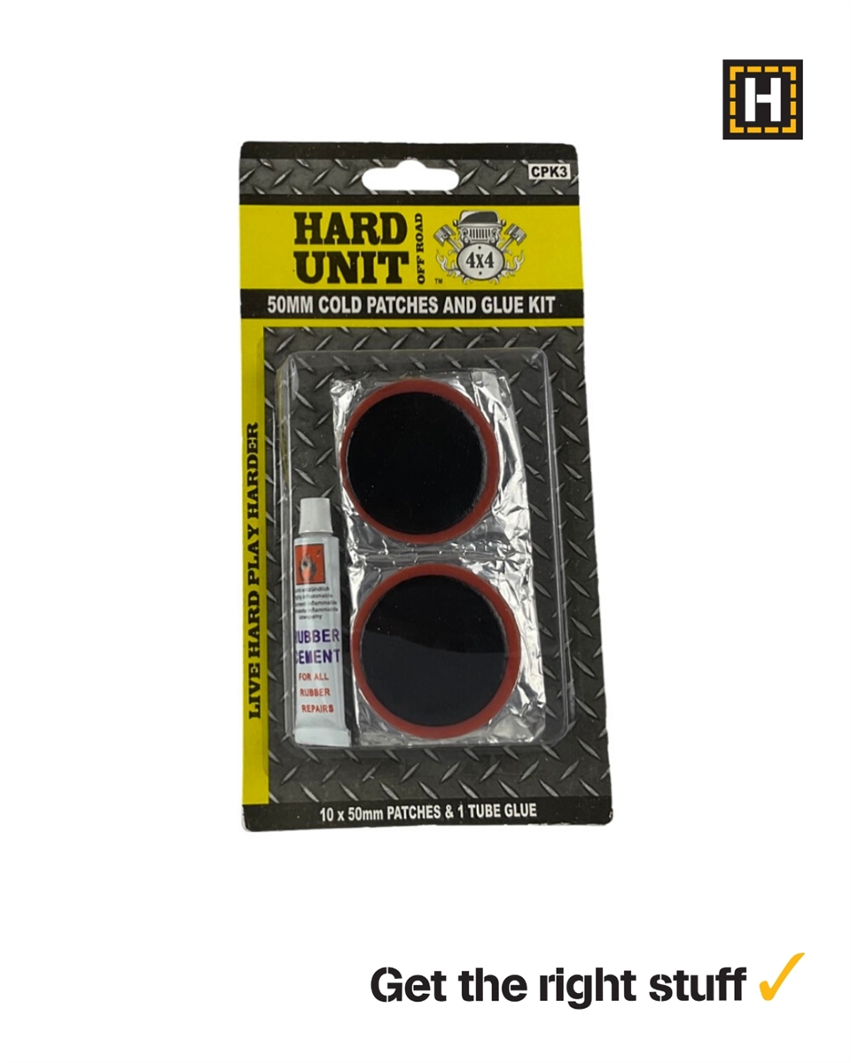 Hard Unit 11 Piece Cold Patch Tube Repair Kit 50mm