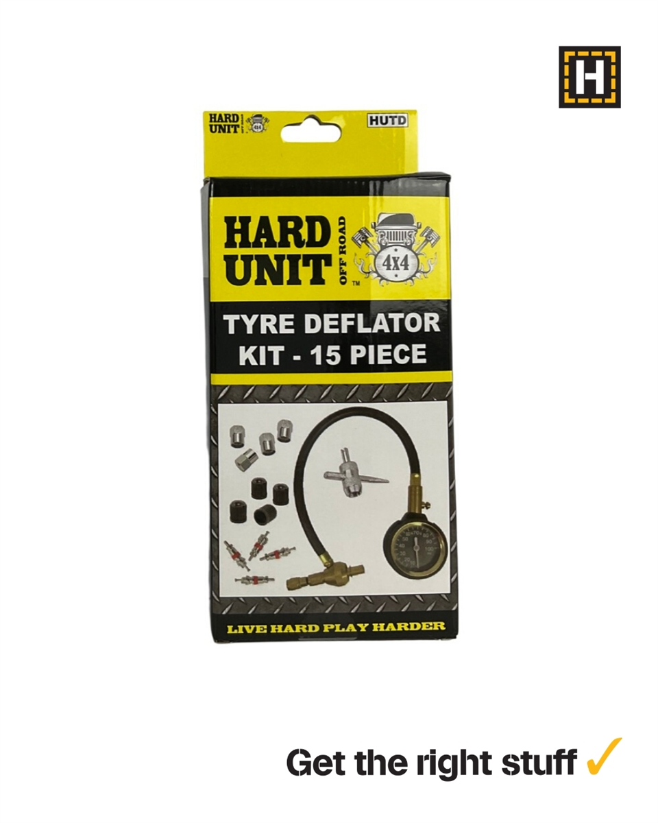 Hard Unit 15 Piece Tyre Deflator Kit