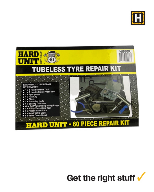 Hard Unit 60 Piece Tubeless Tyre Repair Kit