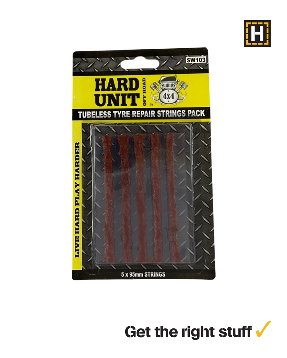 Hard Unit Tyre Repair Strings 4 Inch Set of 5