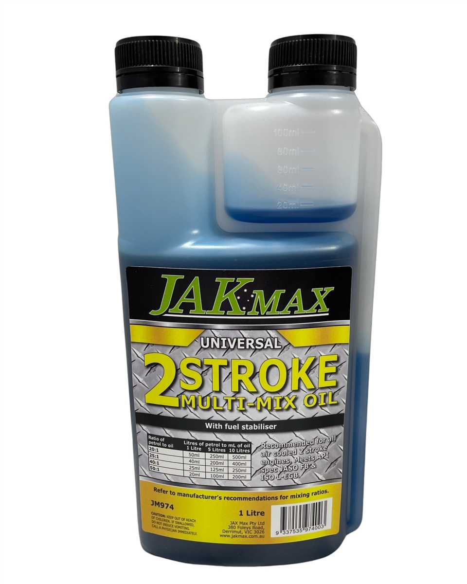 Jak Max 2 Stroke Universal Multi-Mix Oil 1L Chamber Pack