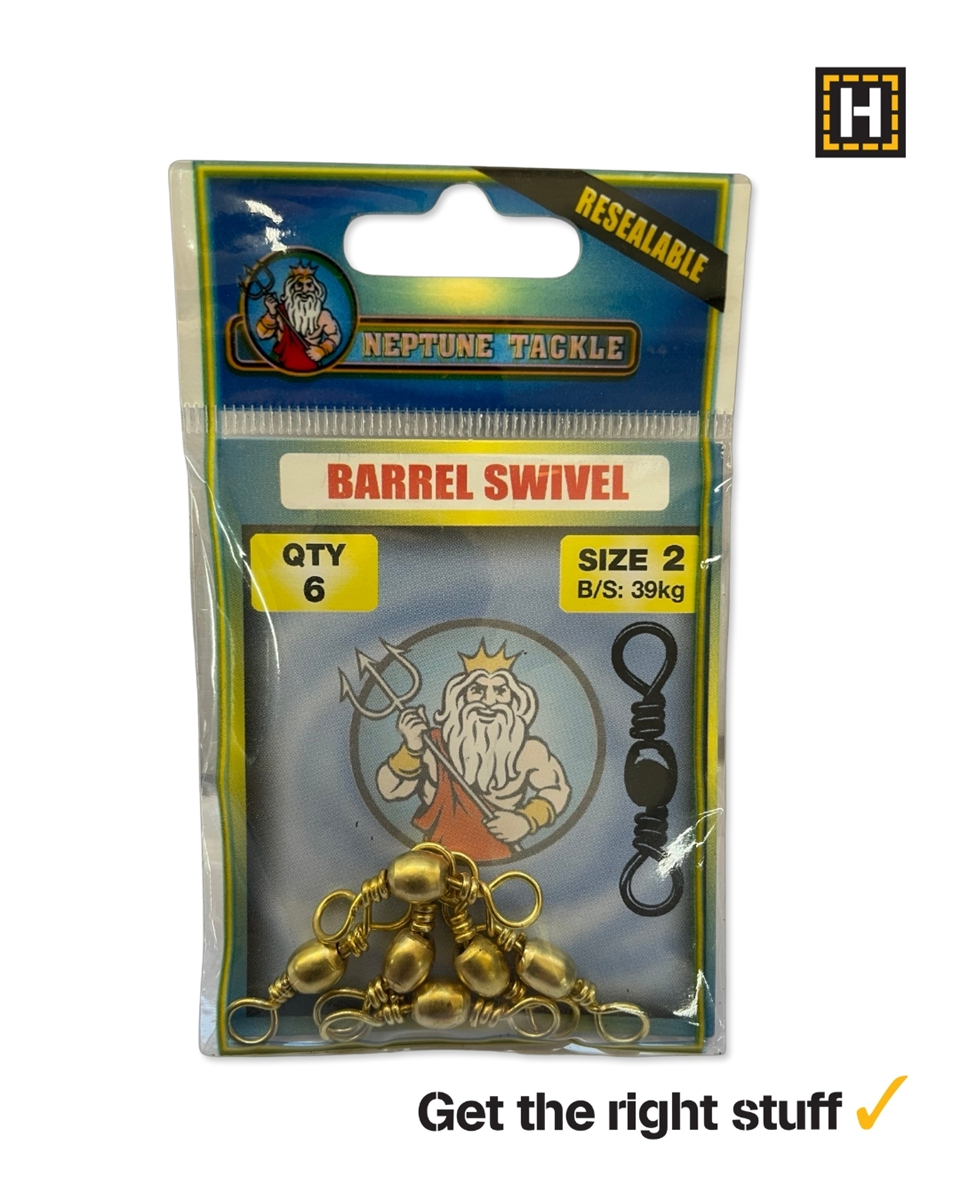 Neptune Tackle Barrel Swivel Size 2