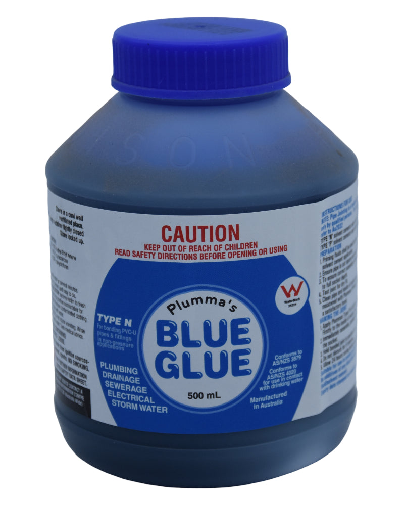 Plumma's Blue Glue Type N PVC Solvent Cement - 500ml