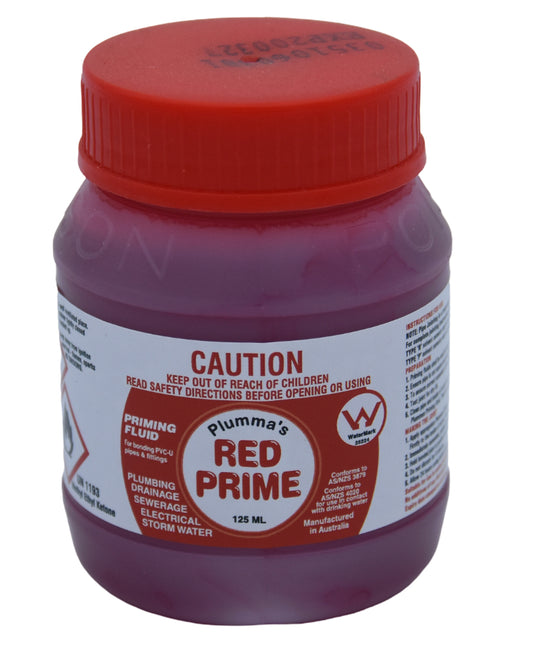 Plumma's Red Priming Fluid PVC Pipe Primer - 125ml