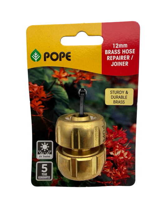 Pope 12mm brass hose joiner and repairer