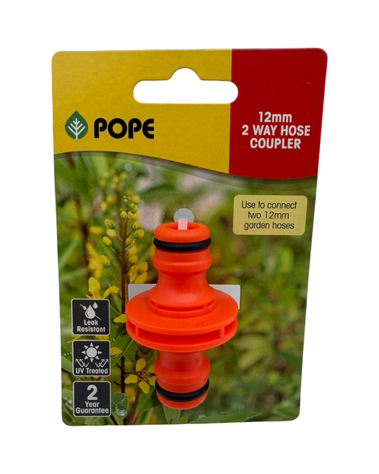 Pope 12mm two-way hose coupler
