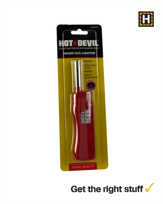 Compact refillable micro gas lighter
